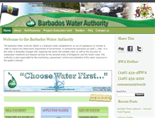 Tablet Screenshot of barbadoswaterauthority.com